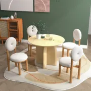 Picture of Donut Back Modern Dining Chair – Sculpted Comfort with Contemporary Charm