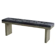 Picture of Raven Velvet Chair – Natural Wood Touch