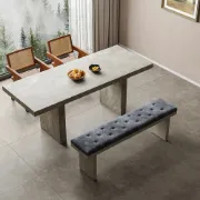 Picture of Raven Velvet Chair – Natural Wood Touch