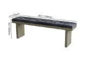 Picture of Raven Velvet Chair – Natural Wood Touch