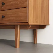 Picture of Caria – Rattan & Natural Wood TV Stand with Drawers