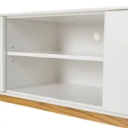 Picture of Olera – White & Wood Scandinavian TV Stand