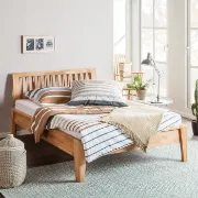 Picture of Rayan Natural  Wood Bed – Strength with Soul