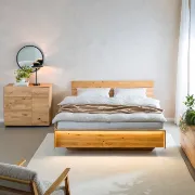 Orlan Storage Bed -Natural Wood