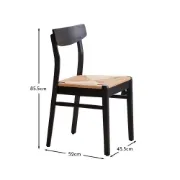 صورة كراسي طعام فاي - خشب طبيعي