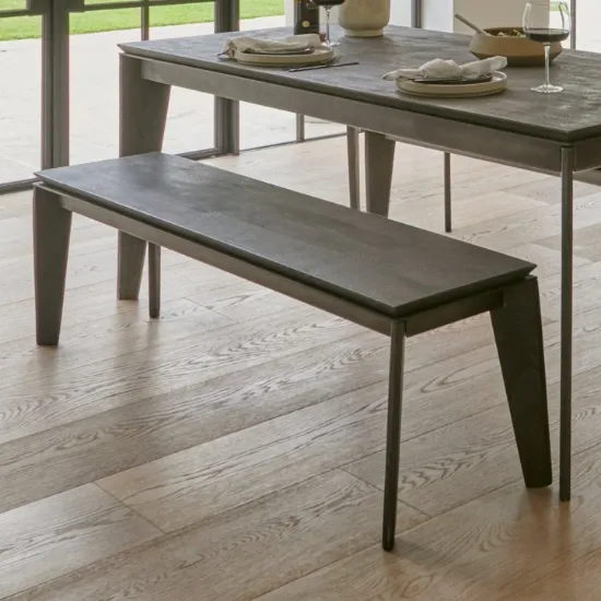 صورة مقعد طعام أفيرو منجد ومن من الخشب الطبيعي