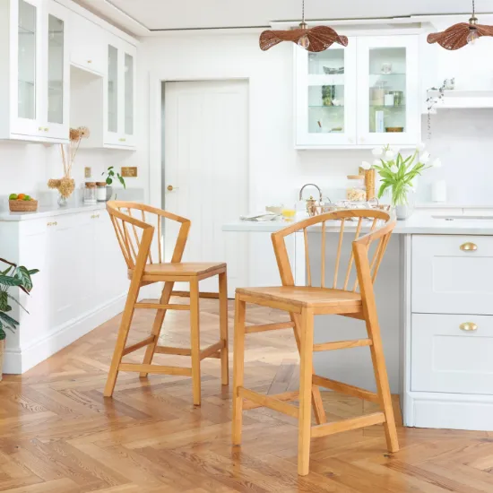 صورة كرسي كونتر نورلاند من الخشب الطبيعيّ