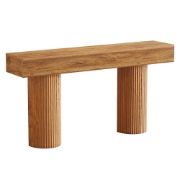 Picture of Avira SideTable – Natural Wood with Rounded Pillar Legs