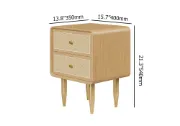 Picture of Avira Nightstand – Natural Wood with Golden Legs