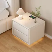 صورة كومود نوفا من الخشب الطبيعي – بقاعدة مضيئة