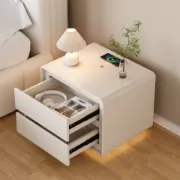 صورة كومود نوفا من الخشب الطبيعي – بقاعدة مضيئة