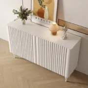 Picture of Loraya Natural Wood Sideboard – Classic Silhouette with Sculpted Texture