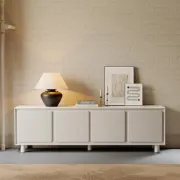 صورة وحدة تلفزيون نوڤيا – تصميم عصري من الخشب الطبيعي