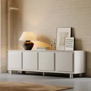 صورة وحدة تلفزيون نوڤيا – تصميم عصري من الخشب الطبيعي