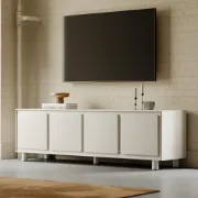 صورة وحدة تلفزيون نوڤيا – تصميم عصري من الخشب الطبيعي
