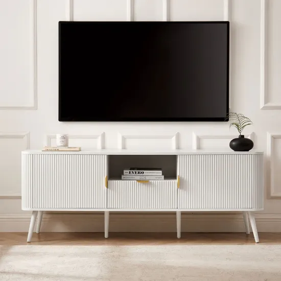 Picture of Tivo Modern TV Stand – Natural Wood