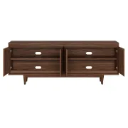 Picture of Olsen Natural Wood TV Unit – Four Doors & Tapered Legs