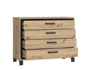 Picture of Marais Natural Wood Bedroom Set – Sliding Wardrobe