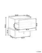 صورة Orlane – Natural Wood Bedside Table with Modern Design