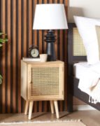 صورة Pauline – Rattan Single-Door Bedside Table