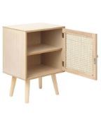صورة Pauline – Rattan Single-Door Bedside Table