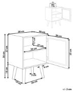 صورة Pauline – Rattan Single-Door Bedside Table