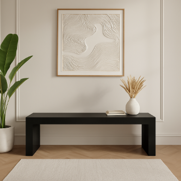 Show details for LAZAR OUTDOOR BENCH BLACK Picture of LAZAR OUTDOOR BENCH BLACK