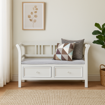 Show details for Lindsay Wood Storage Hallway Bench Picture of Lindsay Wood Storage Hallway Bench