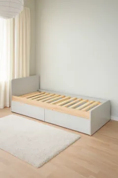 تفاصيل تيرنو – سرير مفرد خشب طبيعي مع درجين تخزين واسع صورة تيرنو – سرير مفرد خشب طبيعي مع درجين تخزين واسع