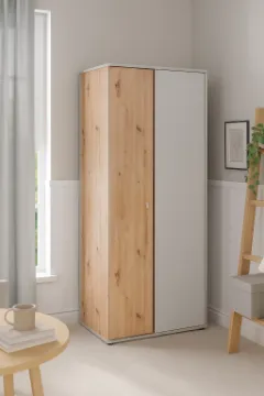 Show details for Sento – Youth Natural Wood  Wardrobe with 2 Doors Picture of Sento – Youth Natural Wood  Wardrobe with 2 Doors