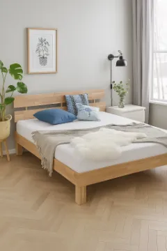 Show details for Kano – Natural Wood Bed Picture of Kano – Natural Wood Bed
