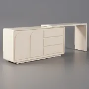 Arcadia Extendable Vanity Set – Natural Wood with Modern Storage Design