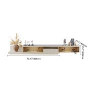 Picture of Lunex LED TV Unit – Expandable Natural Wood with Drawer & Shelves