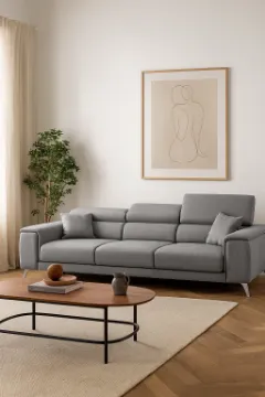 Show details for Sofa "Riviera" – Natural Wood Picture of Sofa "Riviera" – Natural Wood