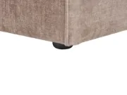 Maren Ottoman – Soft Upholstery with Natural Wood Frame