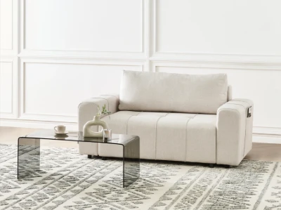 Picture of Paradis Convertible Sofa Bed from natural wood.