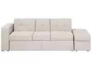 Dormiéa  Convertible Sectional Sofa Bed from natural wood - Fabric Upholstery with Hidden Storage .