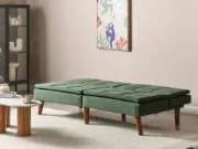 Eldin – Modern Convertible Sofa with Natural Wood Frame