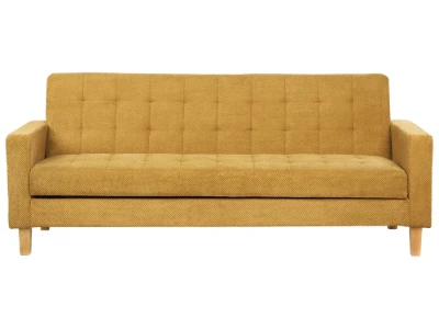 Mirelle – Modern Convertible Sofa with Natural Wood Frame