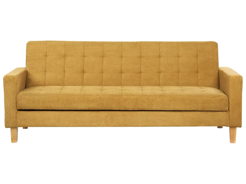 Mirelle – Modern Convertible Sofa with Natural Wood Frame