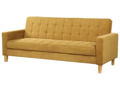 Mirelle – Modern Convertible Sofa with Natural Wood Frame