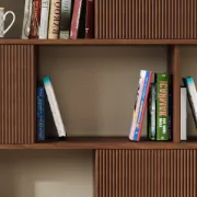 Ravine – Natural Wood Display Shelf with Modern Design