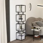 Lumière Display Shelf – Black Metal Frame with Minimal Design.