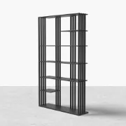 Montréal Display Shelf – Black Metal Frame with Open Design.
