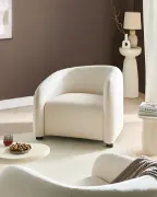 Luvora - Curved Velvet Armchair