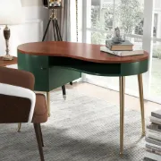 Picture of Soleil Curved Desk - Natural wood.