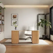 Picture of Écrito Desk - Natural Wood.