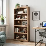 Kiwako – Modern Natural Wood Display Bookcase