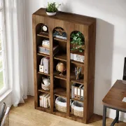 Archez – Decorative Natural Wood Bookcase with Arched Design
