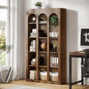 Archez – Decorative Natural Wood Bookcase with Arched Design